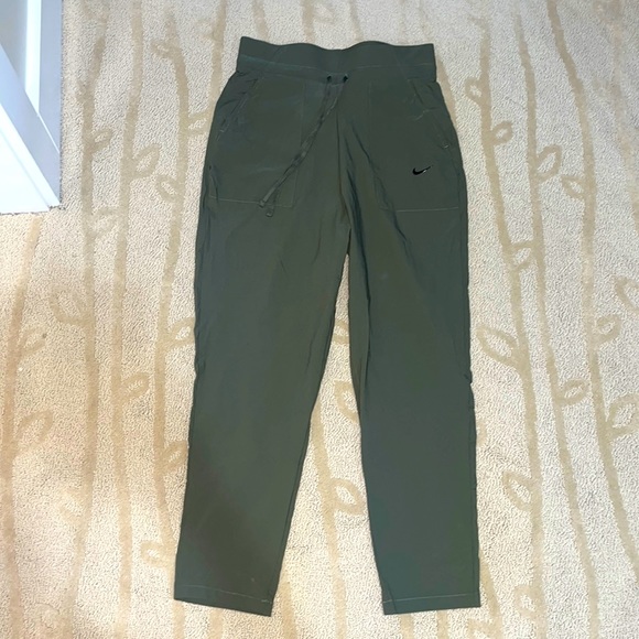 army green Nike athletic pants - Picture 1 of 3